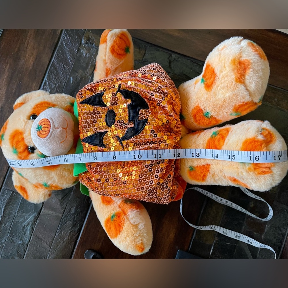 Rare 2012 BAB Workshop Pumpkin Bear in Outfit - Picture 4 of 5